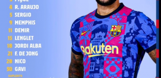 PAMIĘTNA KADRA BARCY na mecz LM z Benficą za Xaviego :D